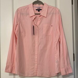 Tommy Hilfiger Pink Casual Button Down Shirt